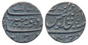 Aurangzeb (AH 1068-1118; 1658-1707 AD), Silver Rupee, 11.09g, Chinapatan Mint, RY 51 (stru