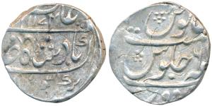 Alamgir II, Silver Rupee, 11.14g & 11.24g, Narwar Mint, AH 1174/6 (KM 460.37). Cracks in t