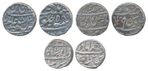 Assorted lot, Silver Rupee (3), Awadh, Muhammadabad Banaras Mint, RY 2; Bengal Presidency,