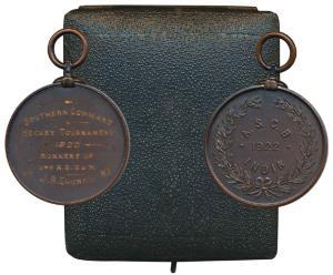 Army Sports Control Board A.S.C.B., Copper Medal, 24.6g, 1922, obv. A.S.C.B. India within 