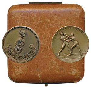HMS Ganges, Bronze Medal; obv. bow of the ship; rev. Runner Up Light inscribed around two 