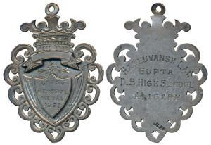 Ghosh Memorial Medal, Silver Medal, 12.30g, 1922, awarded to Raghuvansh Lal Gupta, D. S. H
