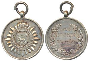 Madras University Training Corps, Silver Medal, 16.50g; rev. 1936, Hockey Winners. Very Fi