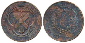 The University of Edinburgh / Universitas Academica Edinburgensis, Copper Medal; rev. 1929