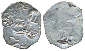 Punch-marked, Magadha Janapada (c. 425-400 BC), Silver Karshapana, 3.35g, G/H Series I, fi