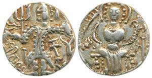 Kings of Kashmir, Kidarite / Hunnic dynasties, Sri Shahi (c. 6th century), Base Gold Dinar