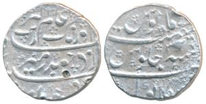 Aurangzeb, Silver Rupee, 11.41g, Sikakul (Shrikakulam) Mint, RY3x, near complete mint name