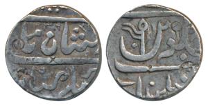 Gulshanabad Nasik Mint, Silver Rupee, 11.14g, in the name of Shah Alam II, Nagri ‘Ra’ with
