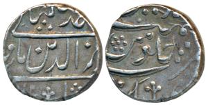 Himayat Khan (1733-1762 AD), Silver Rupee, 11.36g, Qamarnagar Mint, in the name of Alamgir