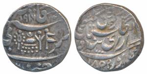 Sardar Singh (AH 1268-1289; 1851-1872), Silver Rupee, 11.43g, with the name of Queen Victo
