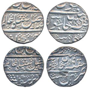 Krishna Raja Wodeyar (AH 1225-1285; 1810-1868 AD), Silver, Rupee (2), in the name of Shah 