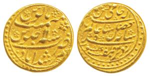 Murshidabad Mint, Gold Mohur, 12.04g, in the name of Shah Alam II, AH 1184/11, issue of 17