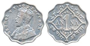George V, Cupro-Nickel Anna, 1926, Bombay Mint (Prid 954). Very Fine+.