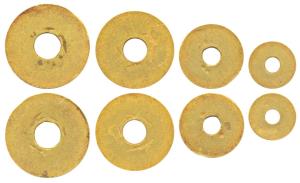 A group of gold rings attributed to the ‘Mature Harrappan’ period (c. 2,000-2,500 BC), 4 R