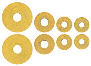 A group of gold rings attributed to the ‘Mature Harrappan’ period (c. 2,000-2,500 BC), 4 R