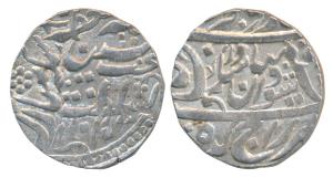 Sheodan Singh (AH 1274-1291; 1857-1874 AD), Silver Rupee,11.31g, in the name of Victoria Q