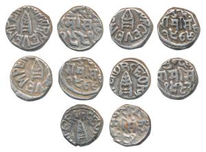 Ram Singh, Silver Rupee (5), with the name of name of George V, VS 1979, 1981 & 1983 (KM Y