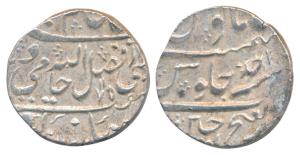 Mahadji Rao (AH 1175-1209; 1761-1794 AD), Silver Rupee, 11.36g, Dar-ul-Fateh Ujjain Mint, 