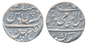 Mahadji Rao, Silver Rupee, 11.37g, Dar-ul-Fateh Ujjain Mint, in the name of Shah Alam II, 