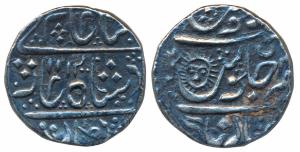 Ahalyabai Holkar (AH 1179-1210; 1765-1795 AD), Silver Rupee, 11g, Malharnagar Mint, in nam