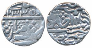 Manak Pal (AH 1186-1219, 1772-1804 AD), Silver Rupee, 11.16g, in name of Muhammad Akbar II