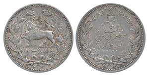 Iran, Muzaffar al-Din Shah (AH 1313-1324; 1896-1907 AD), Silver 5000 Dinars, 23.07g, AH 13