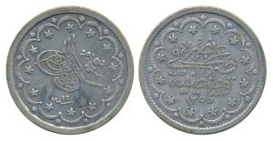 Turkey, Abdul Mejid (AH 1255-1277; 1839-1861 AD), Silver 20 Kurush, 23.2g, AH 1255/16, tou