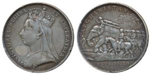 Afghanistan, Queen Victoria, Silver Medal, 1878-80, awarded to Sepoy Ghusseetoo 27th Punja