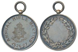 Punjab Rifles, Silver Medal, 31g, obv. insignia of the Punjab Rifles with Annual Rifle Mee