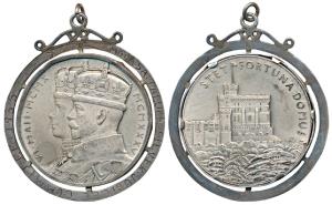 Modasa Taluka Silver Jubilee Committee 1935, Silver Medal, 104.9g, a private silver casing