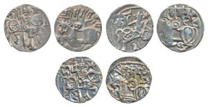 Hindu Shahis of Kabul and Ohinda, Samantadeva (c. 850-1,000 AD), Silver Drachma (3), obv. 