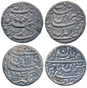 Jahangir (AH 1014-1037; 1605-1627 AD), Silver Rupee, 11.33g, Ahmedabad Mint, Inayat couple
