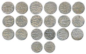 Shah Jahan, Silver Rupee (10), Patna Mint, AH 1048/11, 1047/10, 1055/19, RY 20, 17, 6, 26,
