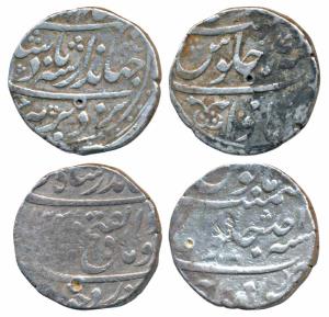 Jahandar Shah (AH 1124; 1712-1713 AD), Silver Rupee, 11.35g & 11.31g, Itawa Mint, AH (11)2