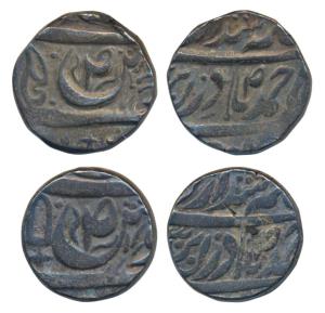 Narindar Singh (VS 1902-1919; 1845-1862 AD), Silver Rupee, 10.86g, in the name of Ahmed Sh