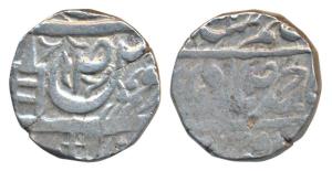 Mahindar Singh (VS 1919-1933; 1862-1876 AD), Silver Rupee, 11.02g, in the name of Ahmad Sh