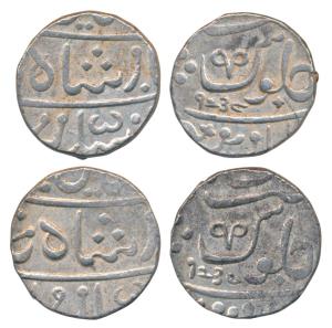 Muhiabad urf Poona Mint, Silver Rupee (2), 11.28g & 11.31g, transitional issue of the EIC,