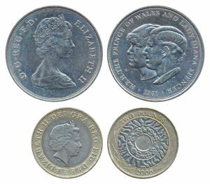 Great Britain, Elizabeth II, Cupro Nickel Crown, 1981, Wedding of Prince Charles and Diana