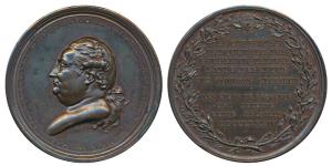 Indo French-The Capture of Trincomalee, Copper Medal, 59.04g, Admiral Pierre André de Suff