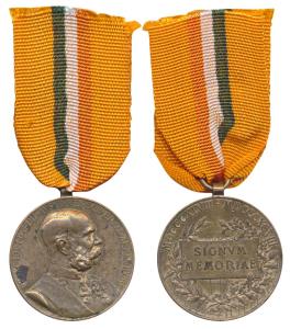 Austria, Jubilee Medal, Gold gilt on copper, 1898, obv. bust of Emperor Franz Joseph, rev.