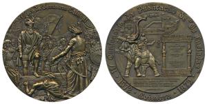 Vasco da Gama, Heavy Bronze Medallion, 277g, 1972, obv. scene of Vasco Da Gama landing at 