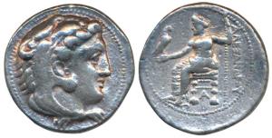 Kingdom of Macedonia, Alexander III, Silver Tetradrachm 17.11 g, obv. head of young Herakl