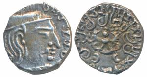 Guptas, Chandragupta II (c. 380-413 AD), Silver Drachma, 2.02g, obv. bust of the ruler to 