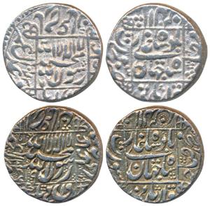 Shah Jahan (AH 1037-1068; 1628-1658 AD), Silver Rupee, 11.32g & 11.36g, Surat Mint, AH 104