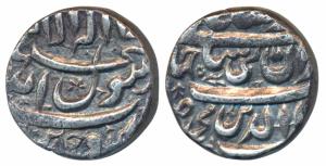 Shah Jahan, Silver Rupee, 11.46g, Ujjain Mint, legend in three-lines (KM 222.16). Very Fin