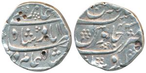 Shah Alam Bahadur (AH 1119-1124; 1707-1712 AD), Silver Rupee, 11.30g, Ausa Mint, AH 112X/4