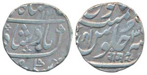 Ahmedabad Mint, Silver Rupee, 11.42g, in the name of Shah Alam II, AH 1214/3(9), Nagari ‘R