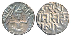 Ram Singh (VS 1878-1946; 1824-1889 AD), Silver Rupee, 10.68g, with the name of Edward VII,
