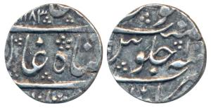 Nizam Ali Khan (AH 1175-1218; 1761-1803 AD), Silver ½ Rupee, 5.48g, Daulatabad Mint, in th