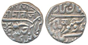 Jaswant Singh (AH 1290-1313; 1873-1895 AD), Silver Rupee, 11.33g, Pali Mint, with the name
